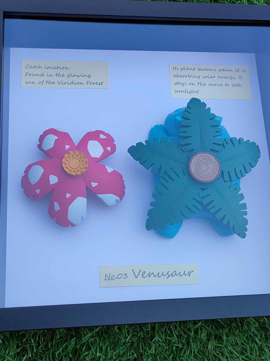 Handmade Venusaur inspired pokemon taxidermy