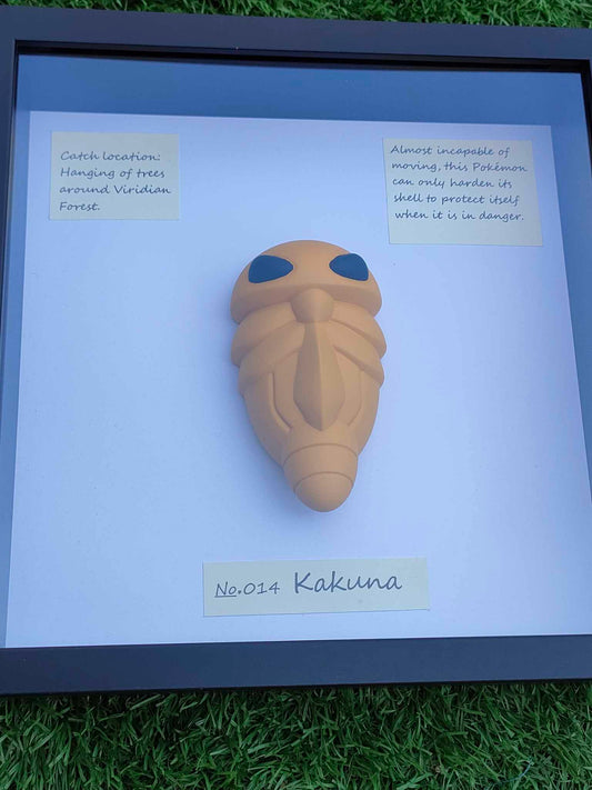 Handmade Kakuna inspired pokemon taxidermy