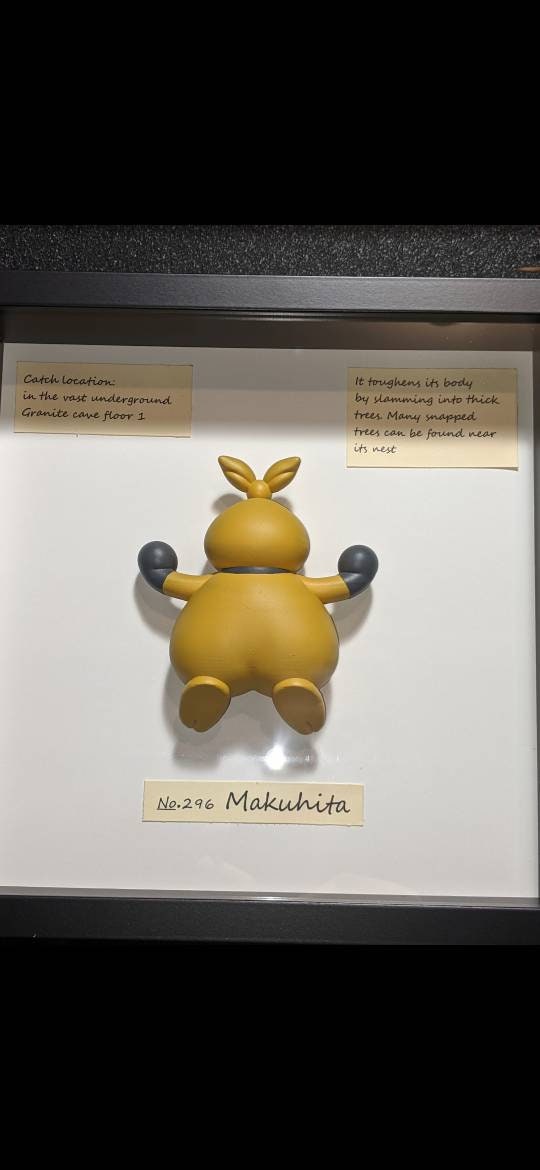 Handmade Pokemon inspired taxidermy Makuhita