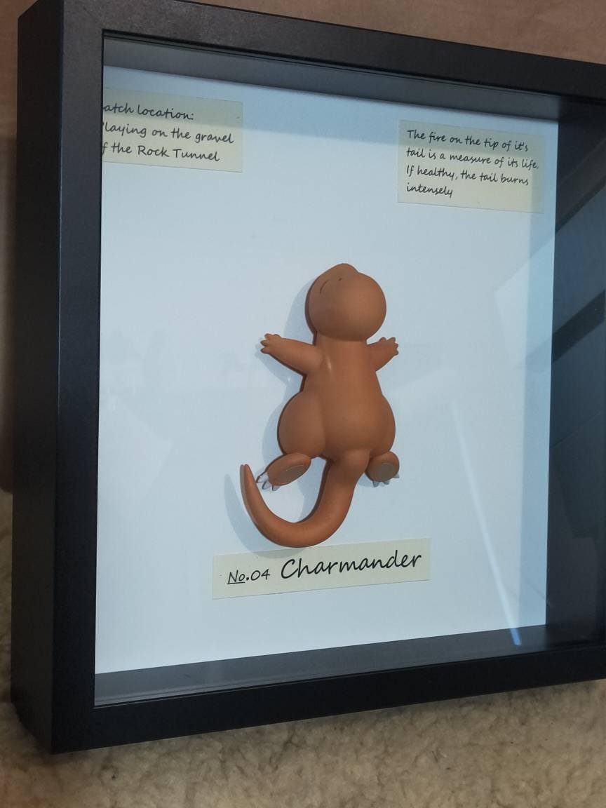 Pokemon inspired taxidermy of Charmander