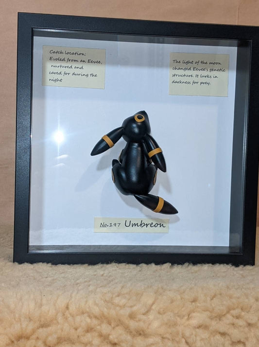 Pokemon inspired taxidermy of umbreon