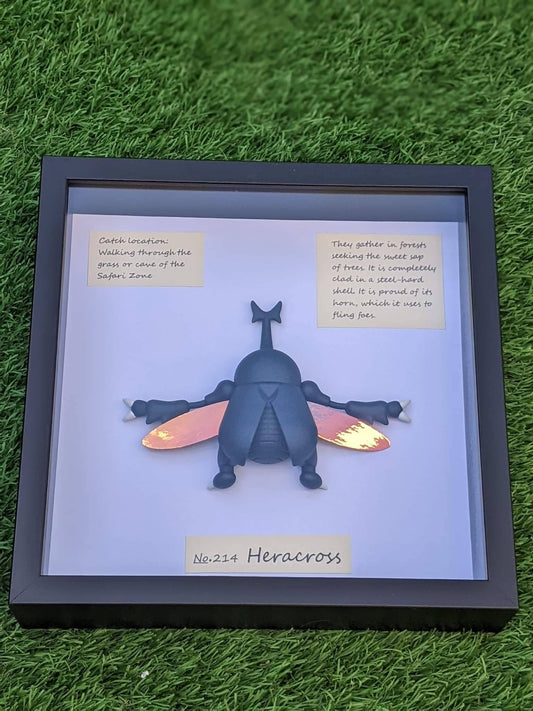 Handmade pokemon inspired taxidermy Heracross