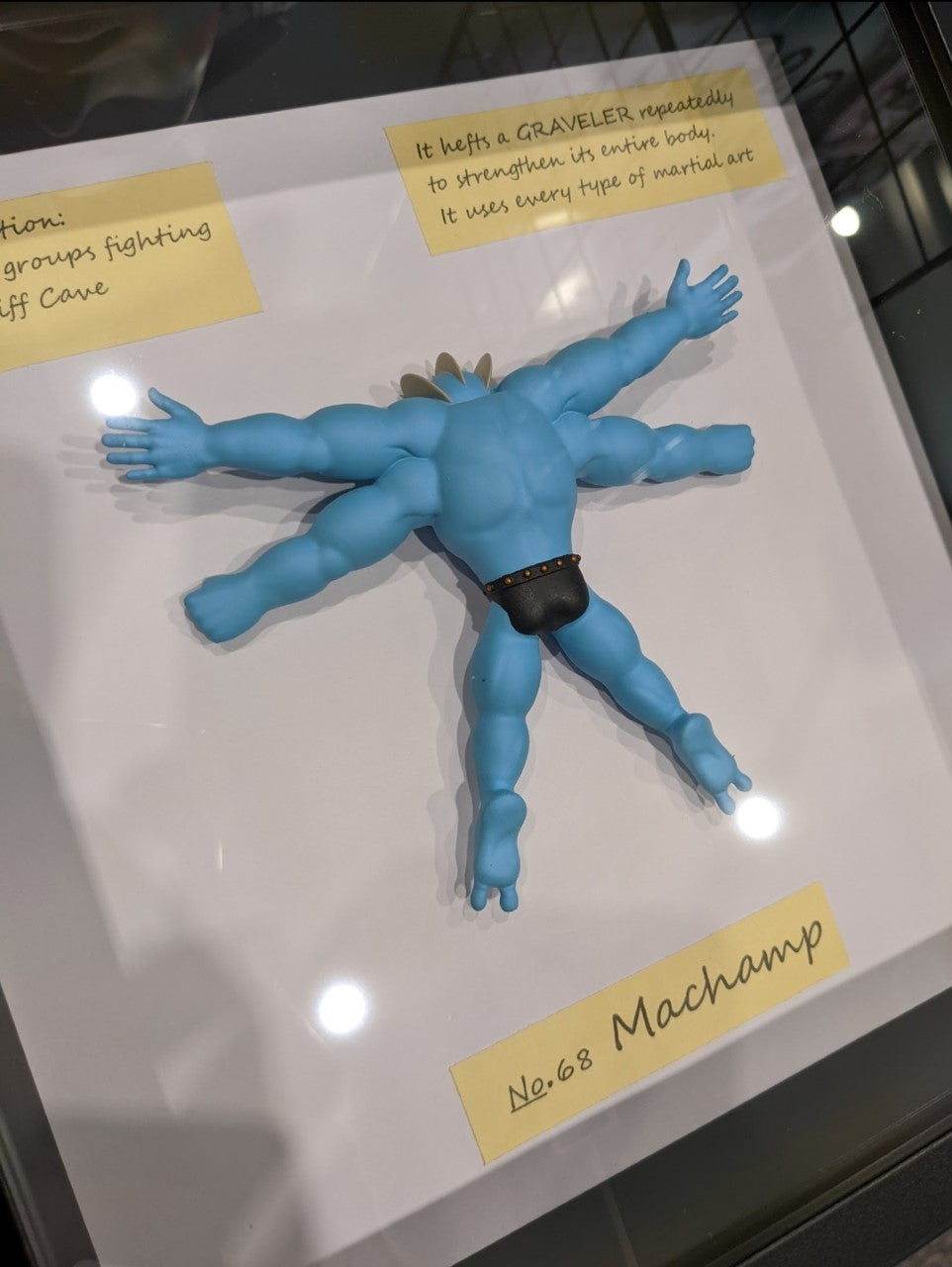 Pokemon inspired Handmade Machamp taxidermy